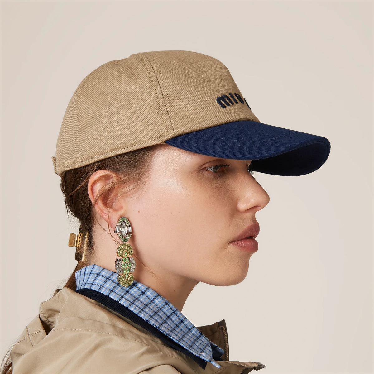 Khaki/Royal blue