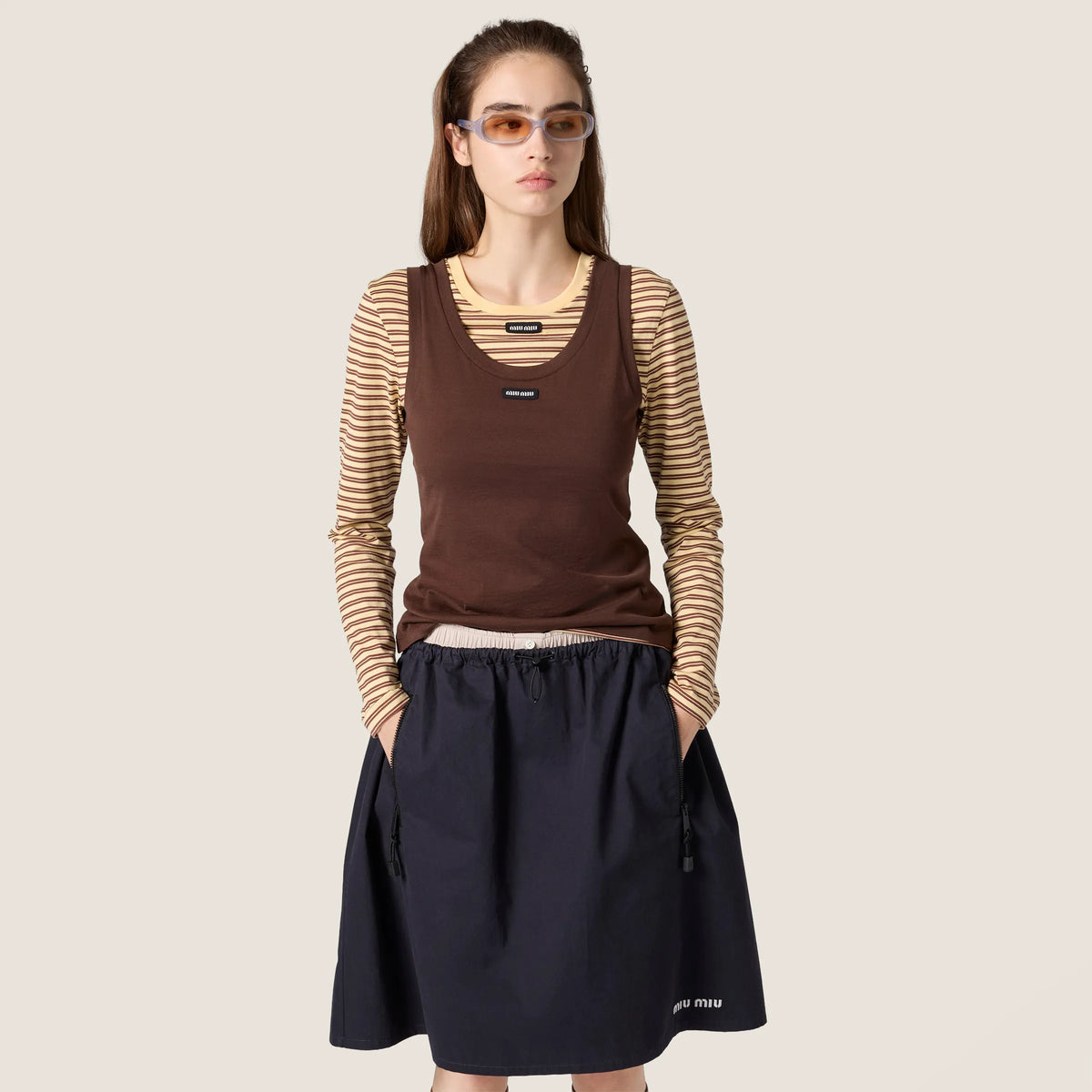 Cream/Cocoa Brown