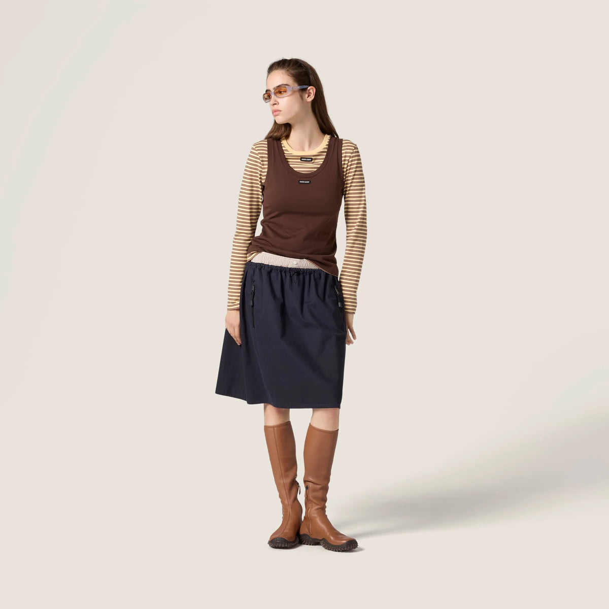 Cream/Cocoa Brown