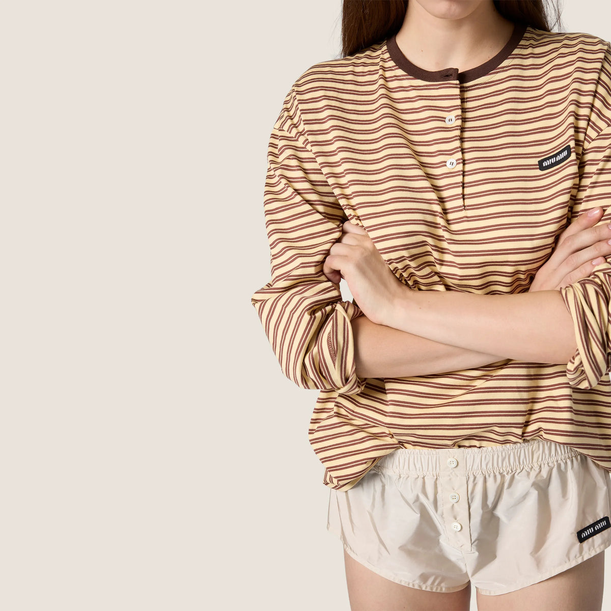 Cream/Cocoa Brown