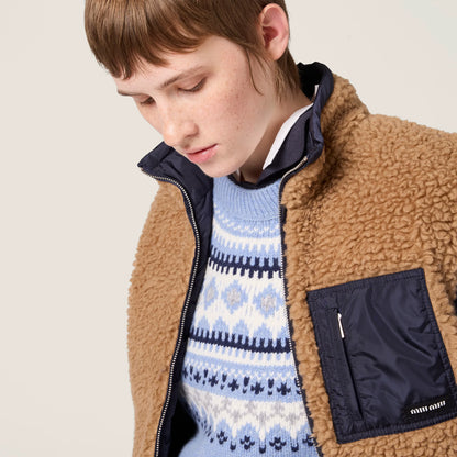 Camel/Royal Blue