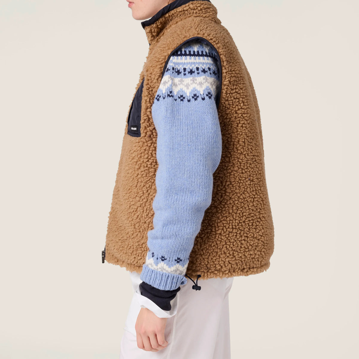Camel/Royal Blue