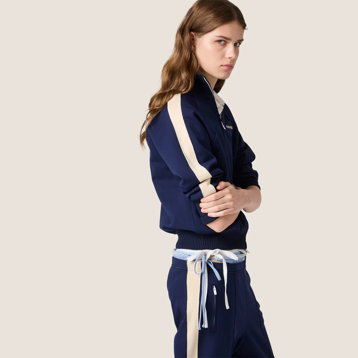 Blue/Ivory
