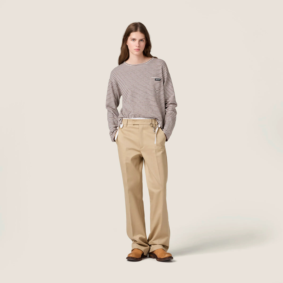 White/Cocoa Brown