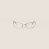 Silver gradient transparent lenses