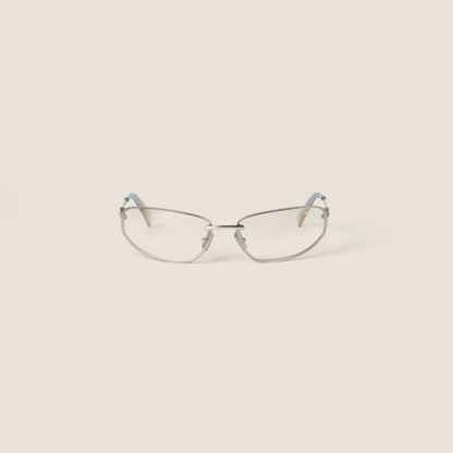 Silver gradient transparent lenses
