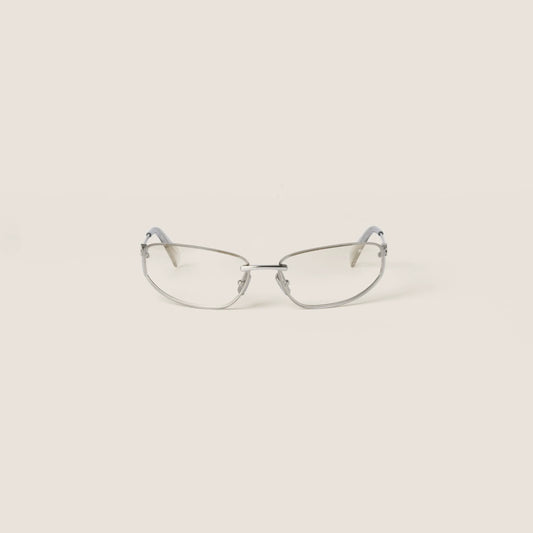 Silver gradient transparent lenses