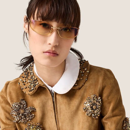 Silver gradient yellow lenses